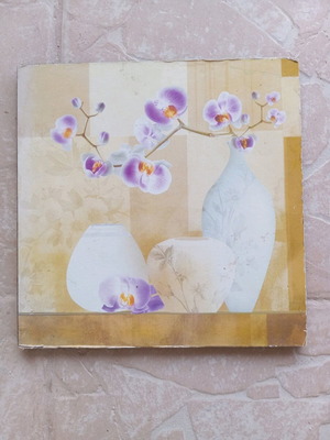 Orchid print frame used 27×27