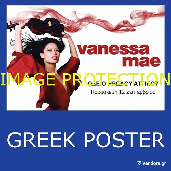  Vanessa Mae afisa afissa poster poster sinavlia kontserto violi irodio Vanessa Mae concert poster