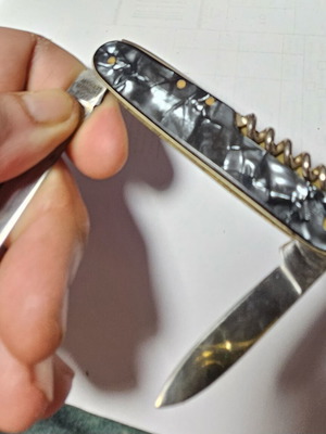 Vintage inox Solingen πολυεργαλείο μαχαίρι gray pearl μεταχειρισμένο