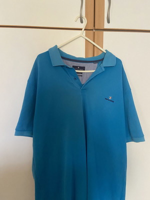 Polo Navy & Green T-shirt like new, men's blue XL