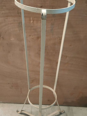 Metal flower shop stand used, height about 90 cm