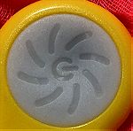  Fidget Spinner Anti stress Plastic 3 Leaves 2.5min Κίτρινο