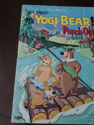 Yogi Bear paper craft used, 1964 magazine