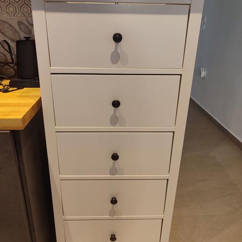 Jysk Nordby chest of drawers like new, 5 drawers, white