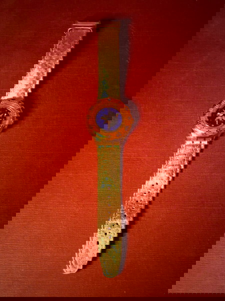 22 Jewels Swatch Damenuhr Gold Swatch Scuba 1993 Vintage SDK112