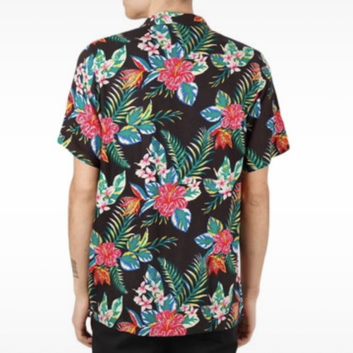 Dickies Shiloh short sleeve floral shirt, loose fit, viscose