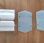 Window track cleaning tool new with 2 replacement pads