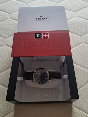 Tissot T-Classic Gentleman 40mm ανδρικό ρολόι σαν καινούργιο, μπλε καντράν