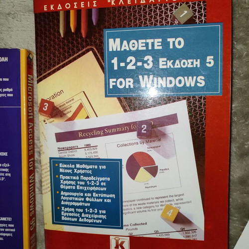 Collectible vintage computer books like new with floppy disk