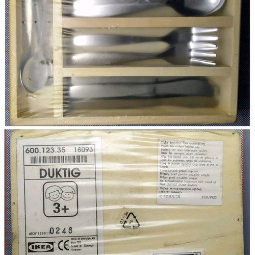 Children's cutlery set IKEA DUKTIG series