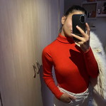 Zara turtleneck red like new, size S