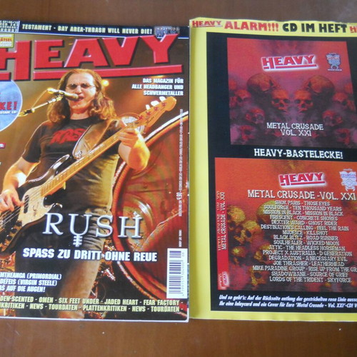 Heavy German Magazine July August 2012 with Heavy Metal Compilation CD new