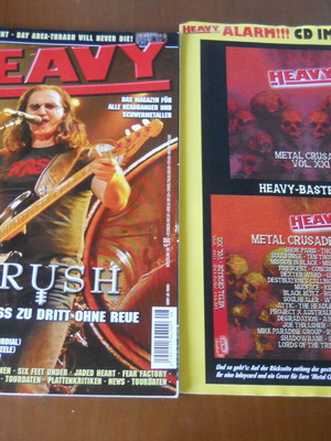 Heavy German Magazine July August 2012 with Heavy Metal Compilation CD new