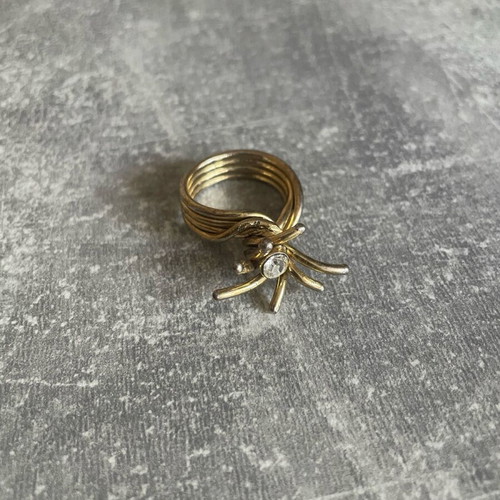 Ring «gold» used with stone gold-colored