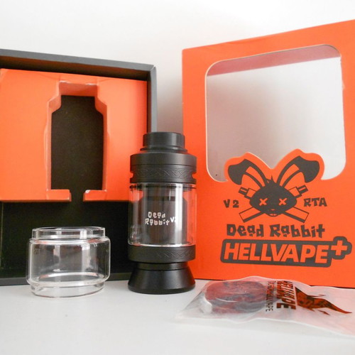 Hellvape Dead Rabbit V2 RTA new, black, 25mm, 2ml (5ml with bubble glass)