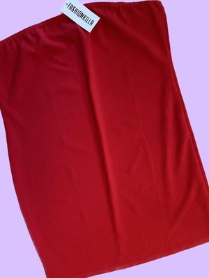 Fashionkilla red mini strapless dress new, size 46