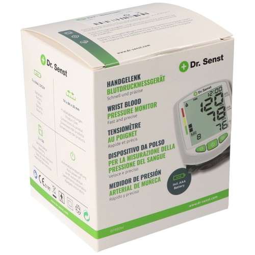 Dr. Senst BP880W digital wrist blood pressure monitor made to order with arrhythmia detection