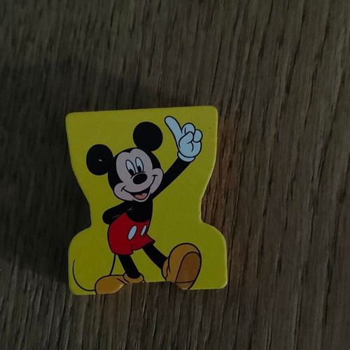 Mickey Mouse Disney Retro wooden collectible chess piece like new