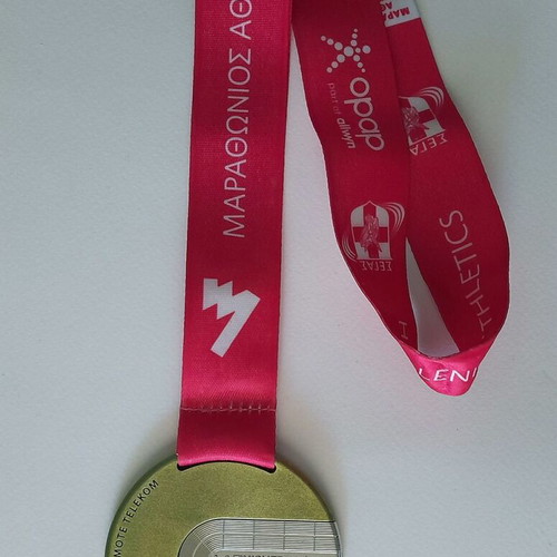 Athens Marathon 2025 5K Medal used