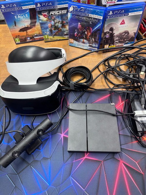 PlayStation VR PS4 σετ με κάμερα και 4 παιχνίδια σαν καινούργιο