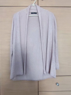 Ζακέτα πλεκτή Zara Large σαν καινούργιο, μπεζ ροζ