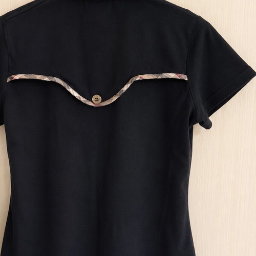 Burberry polo shirt like new, black, women's