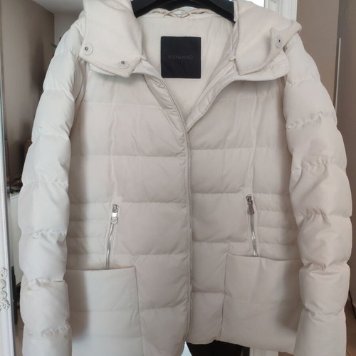 Elena Miro women's jacket new, white with hood