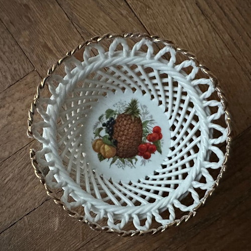 Small porcelain bowl used with minor chip