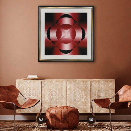 Mark Rowland Onset lithograph print, 1980