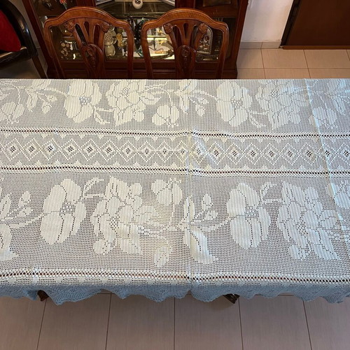 Blue blanket used 231x150cm