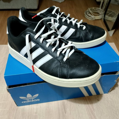 Adidas Chaos Cloudfoam men's athletic shoes used size 44 black white