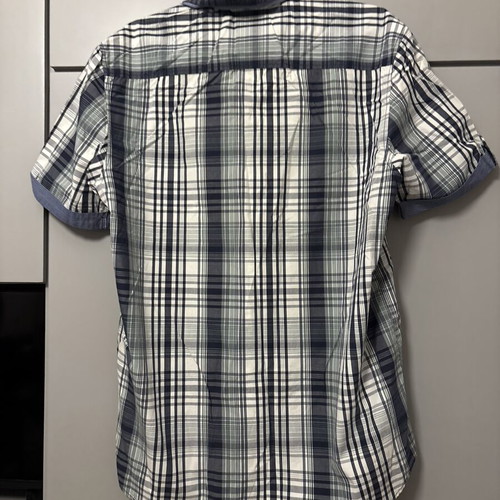 Lerros men's short sleeve checkered shirt XL, 100% cotton