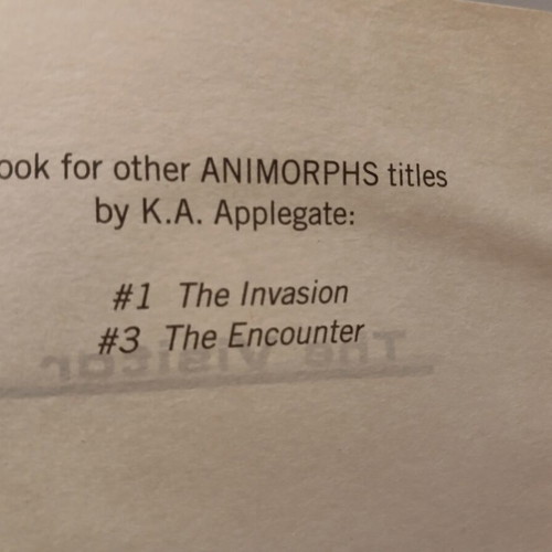 Animorphs The Visitor book by K.A. Applegate