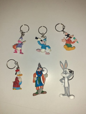 Disney character keychains, set