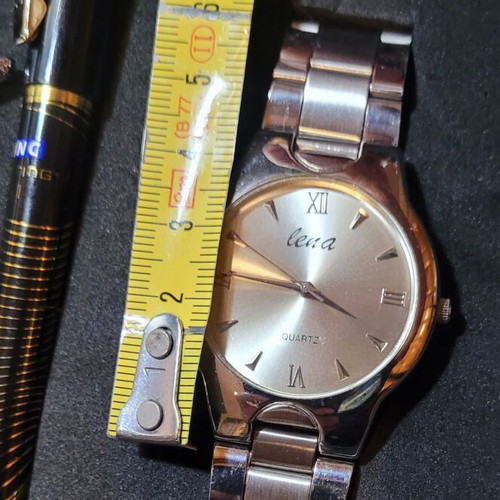 Lena men's set with watch, cufflinks and tie clip like new