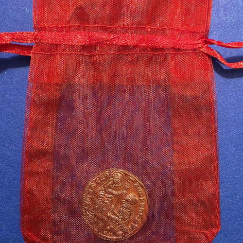 Silver Replica of Venetian Ducat Coin new, 24k gold plated