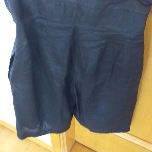 Women’s set of shorts and blouse used, black linen