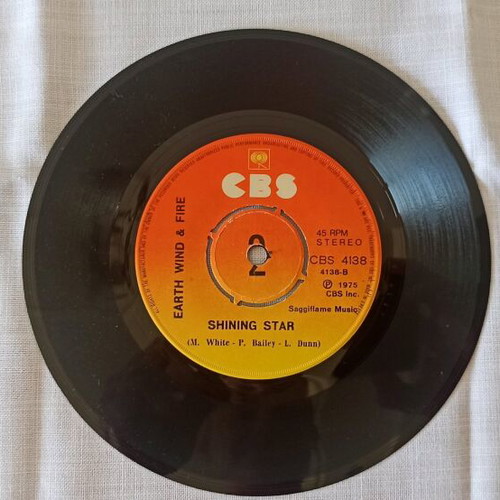 Earth, Wind & Fire Shining Star / Sing A Song 45 rpm used CBS record