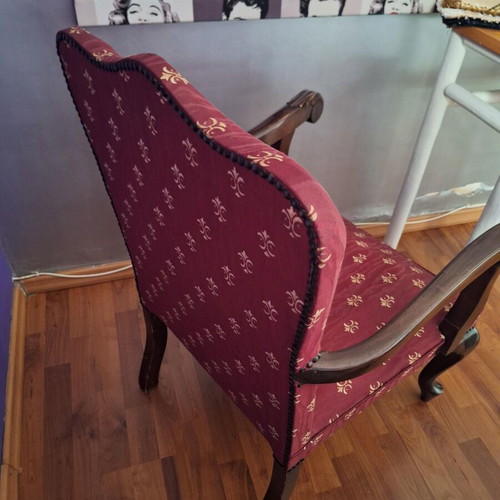 Vintage Chippendale Leg Armchairs like new, solid wood