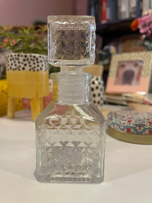 Glass bottles like new, set of 2 pieces