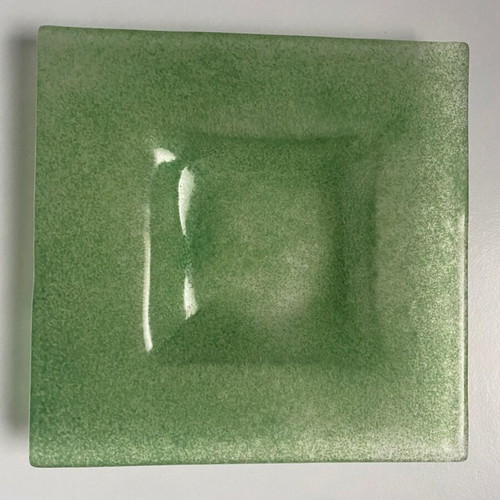 Decorative table green glass like new