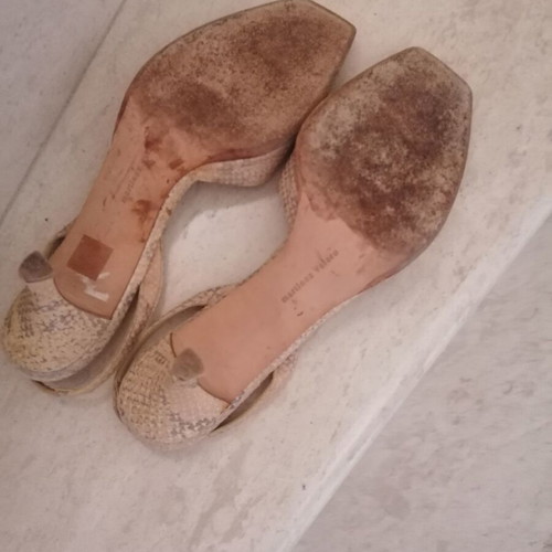 Martinez Valero sandals like new, size 40/41, beige and grey