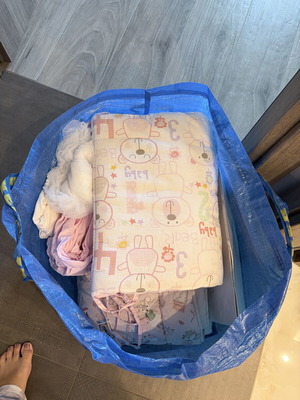 Newborn girl nursery bedding and essentials set