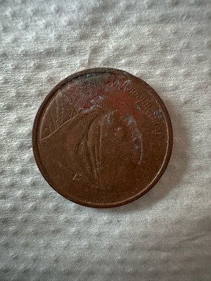 Coin 1 drachma 1988 Bouboulina used