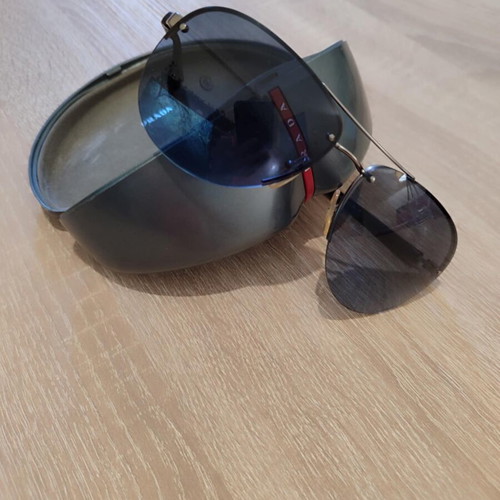 Prada Sport Sunglasses men's new with blue gradient lenses