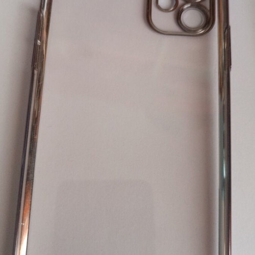 iPhone 11 cases, one used cherry design and one unused transparent