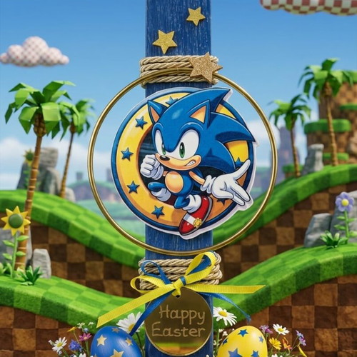 Sonic scented candle handmade new