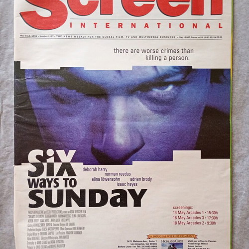 Cinema magazines used Variety, Hollywood Reporter, Screen International