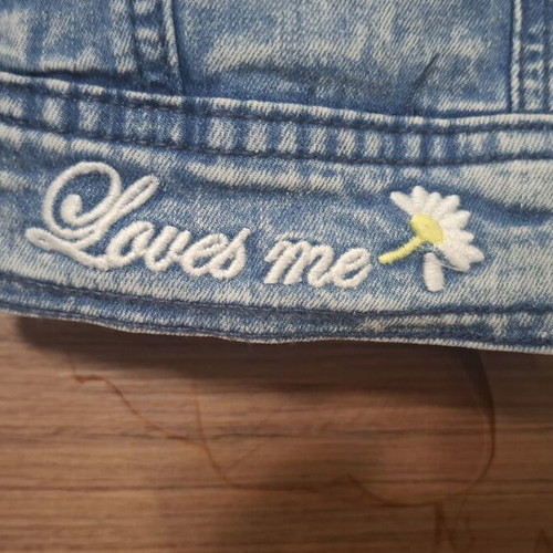 Tom Tailor denim jacket like new with colorful floral embroidery