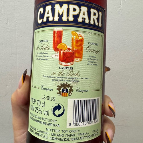 Campari vintage bottle like new, 70s-80s